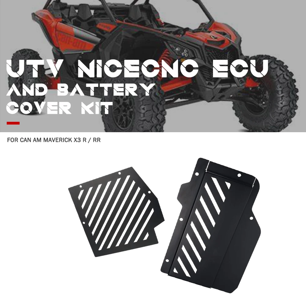 

Motorcycle FOR Maverick X3 Can Am Max R 4x4 XDS XRS 2017 2018 2019 2020 ECU And Battery Cover Kit Laser Cutting Parts Turbo DPS