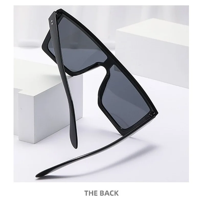 Neue Vintage Quadratische Sonnenbrille für Damen und Herren, Reitbrille, Ovale Sonnenbrille für Männer und Frauen, Brillen – Detail 9