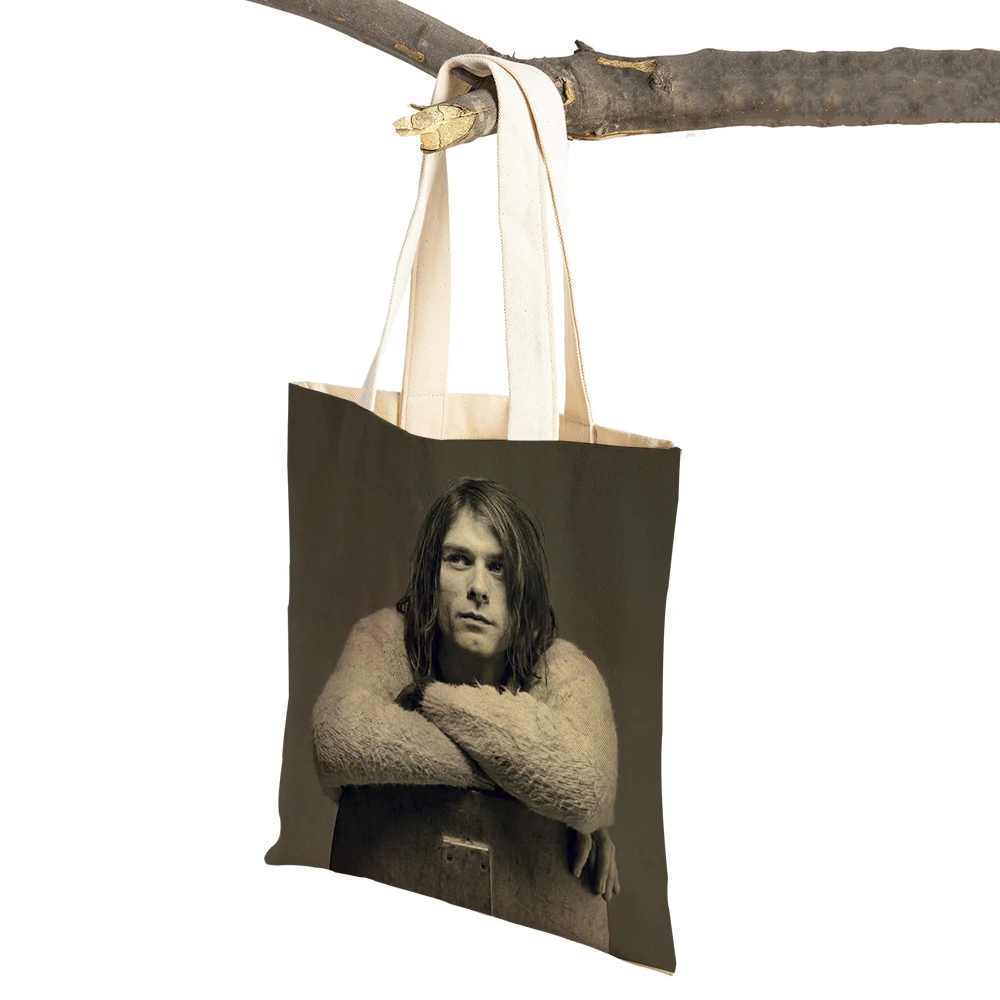 Kurt Cobain Shopping Bags Rock Roll Music Shopper
