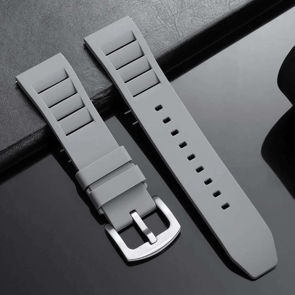 Universal Silicone Quick Release Watch Bands - Adjustable Rubber Strap