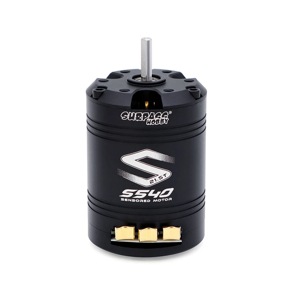 SURPASSHOBBY Combo Moteur ESC 60A 17.5T/21.5T pour Voiture RC 1/10