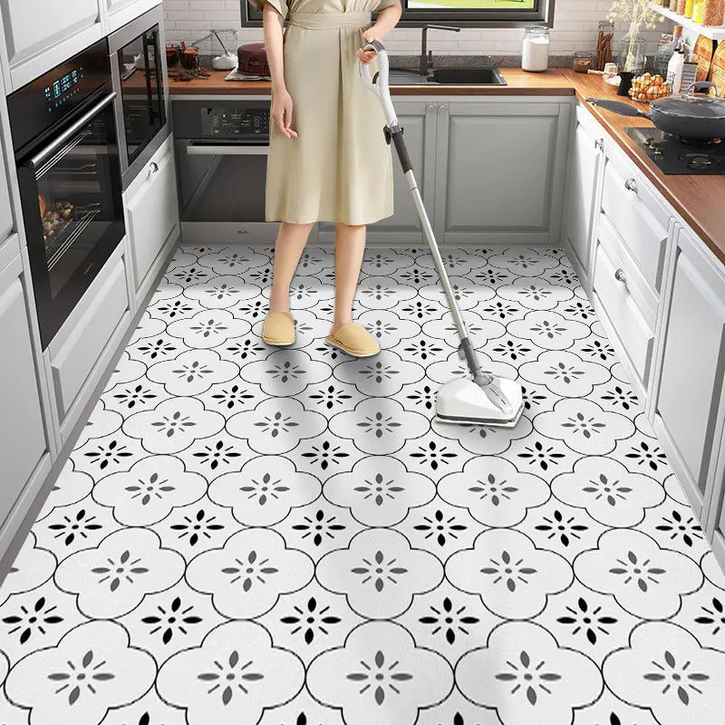 Special Floor Mat For Kitchen Oil proof Carpet Waterproof Carpet Skid resistant Wipe and wash free Simple Door Mat