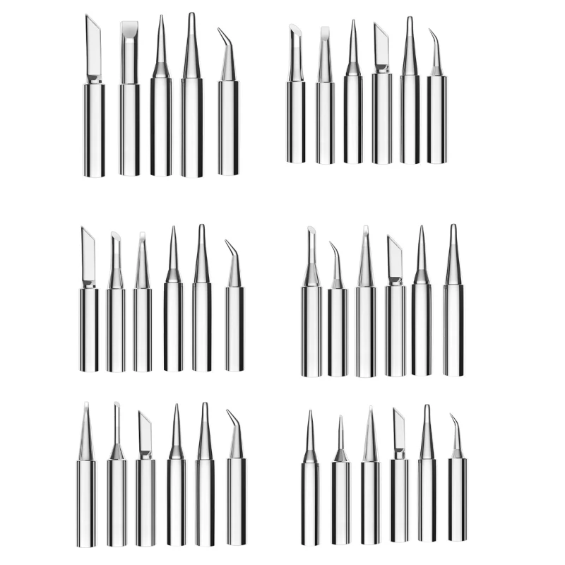

for 936 Electric Soldering Iron Tip Welding Iron Head Tips Bits Set 6PCS Dropship
