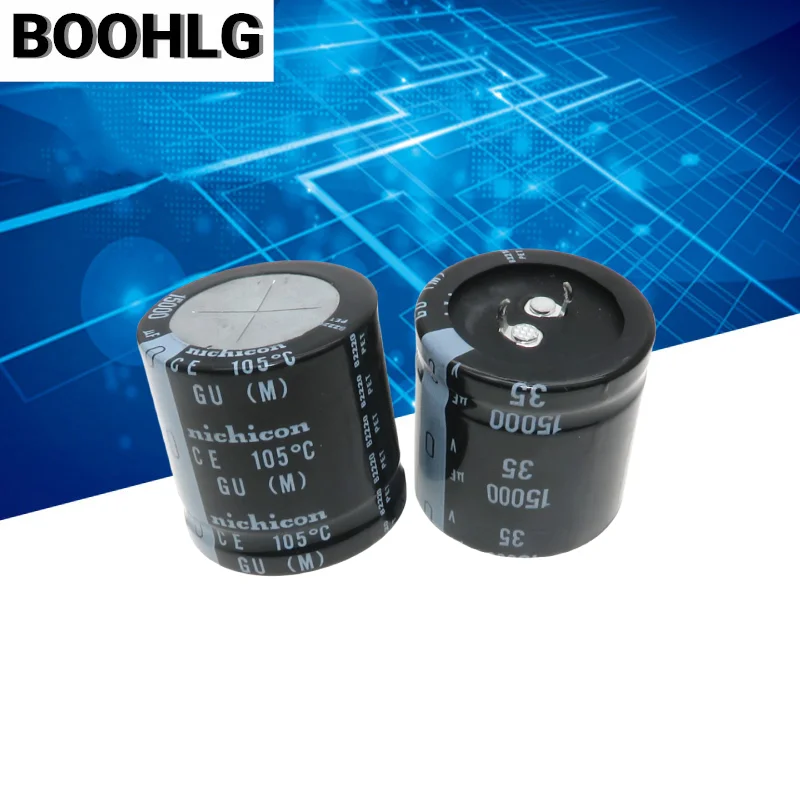 2PCS 15000UF 35V electrolytic capacitor 35V 15000UF 35X35 GU 105 degrees