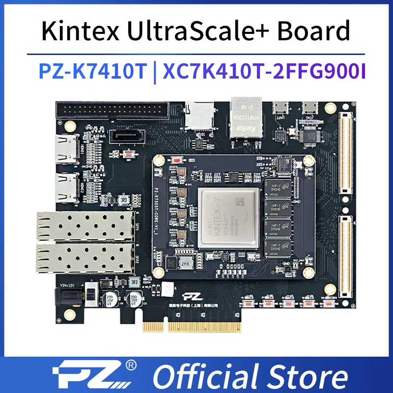 

Puzhi PZ-K7410T-FH KFB Evaluation Kit Xilinx Kintex-7 410T FPGA Development Board XC7K410 PCIE USB SFP K410T