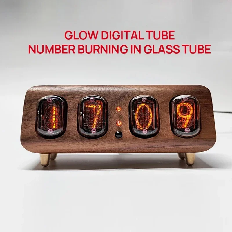 Retro Nixie Tube Digital Clock Creative Electronic Table Clocks Nordic Living Room Decoration Ornaments Smart Bluetooth Control digital clock,table clock,nixie tube clock