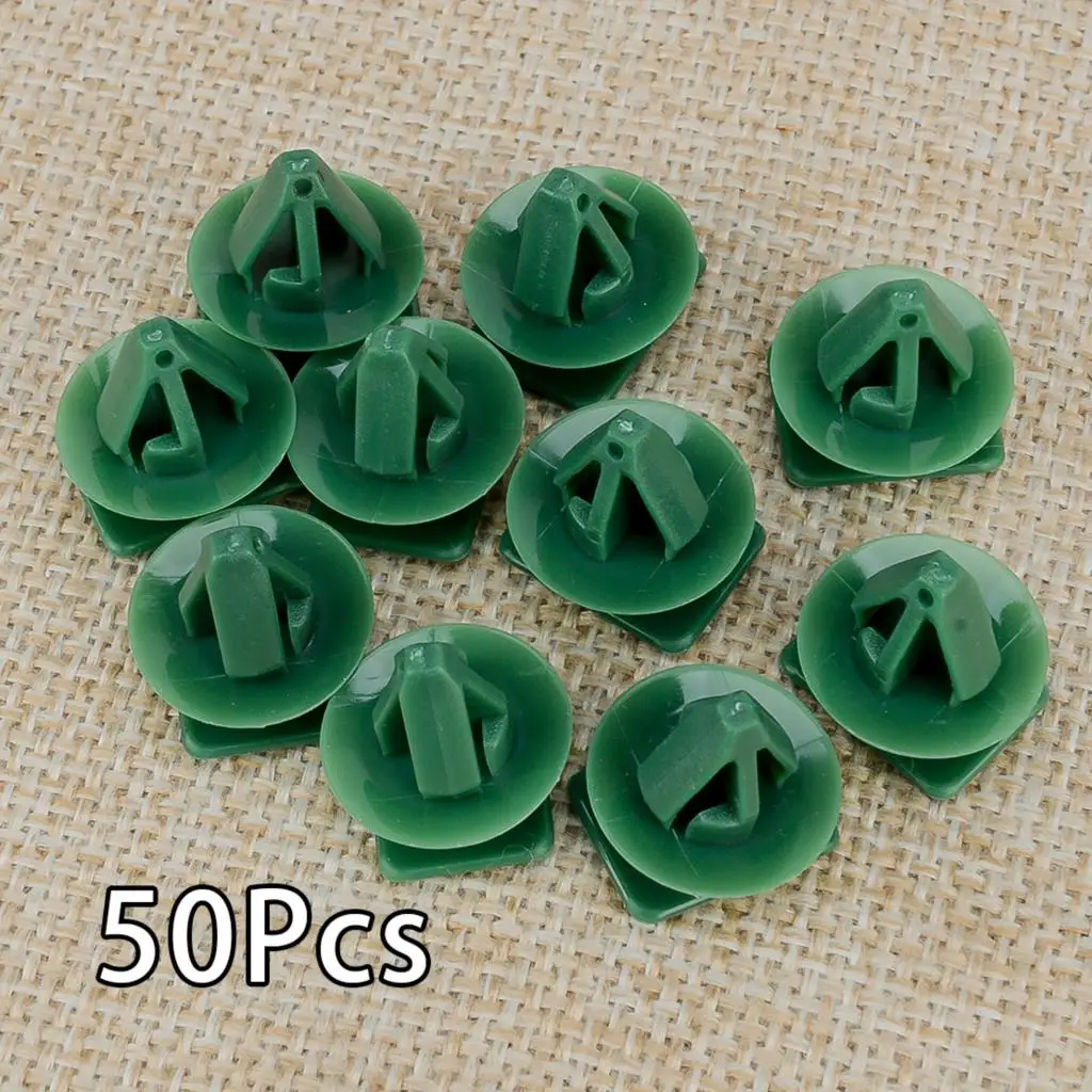 50 Pz Auto Lato Bilanciere Pannello Trim Modanatura Fermo Clip D10E-51-Sj3 Misura Per Mazda 3 5 Cx-3 Cx-9 Mx-5 Miata 2016-2023 Nylon Verde