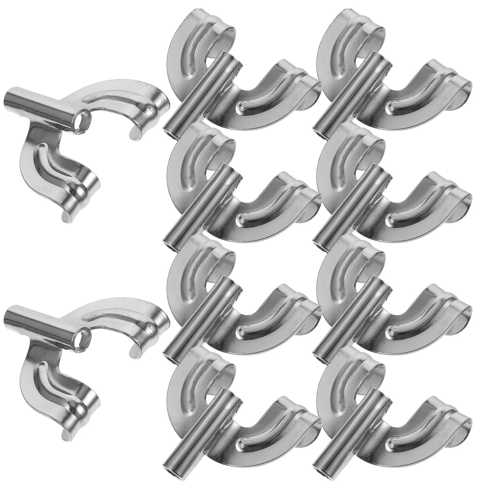 10 Pcs Drum Hook Bass Replacement Percussion Instrument Claw Accessories Mount Kit Metal