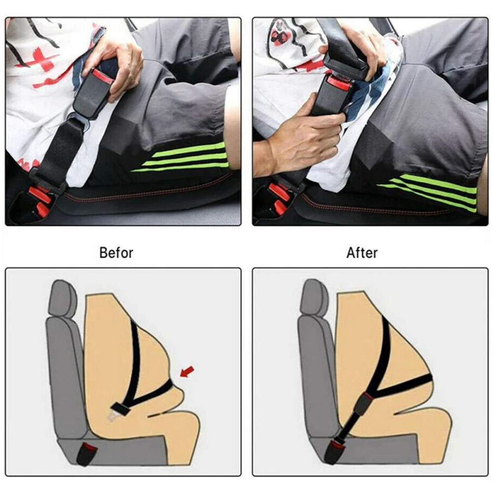 Universal Car Seat Belt Extension Auto Belts Extender Durable Safety Seat Belt Buckle Clip Two Different Size seat belt extender car seat belt accessory seat belt extender kit