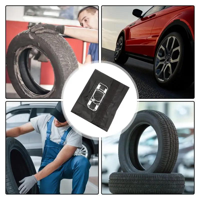 Wheel Storage Bags Car Tire Organizer Bag Waterproof Winter Tire Pouch With Handle Storage Dust Bag Portable Wheel