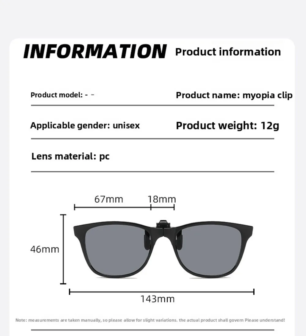Vintage quadratische Clip-On-Sonnenbrille, ultraleichte, hochklappbare Anti-Blaulicht-Brille, faltbare Anti-Glare-Brille für Wettkampfspiele – Detail 10