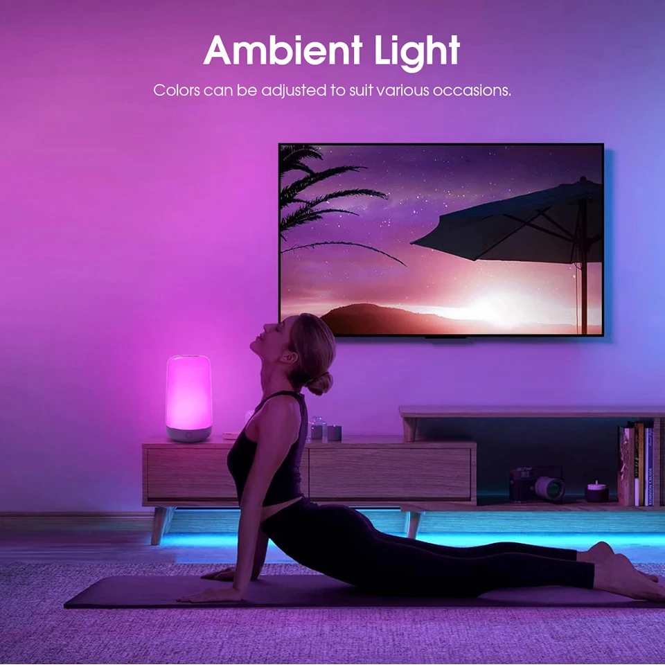 LED RGB Smart Touch Night Light for Kid Desk Bedside Camping