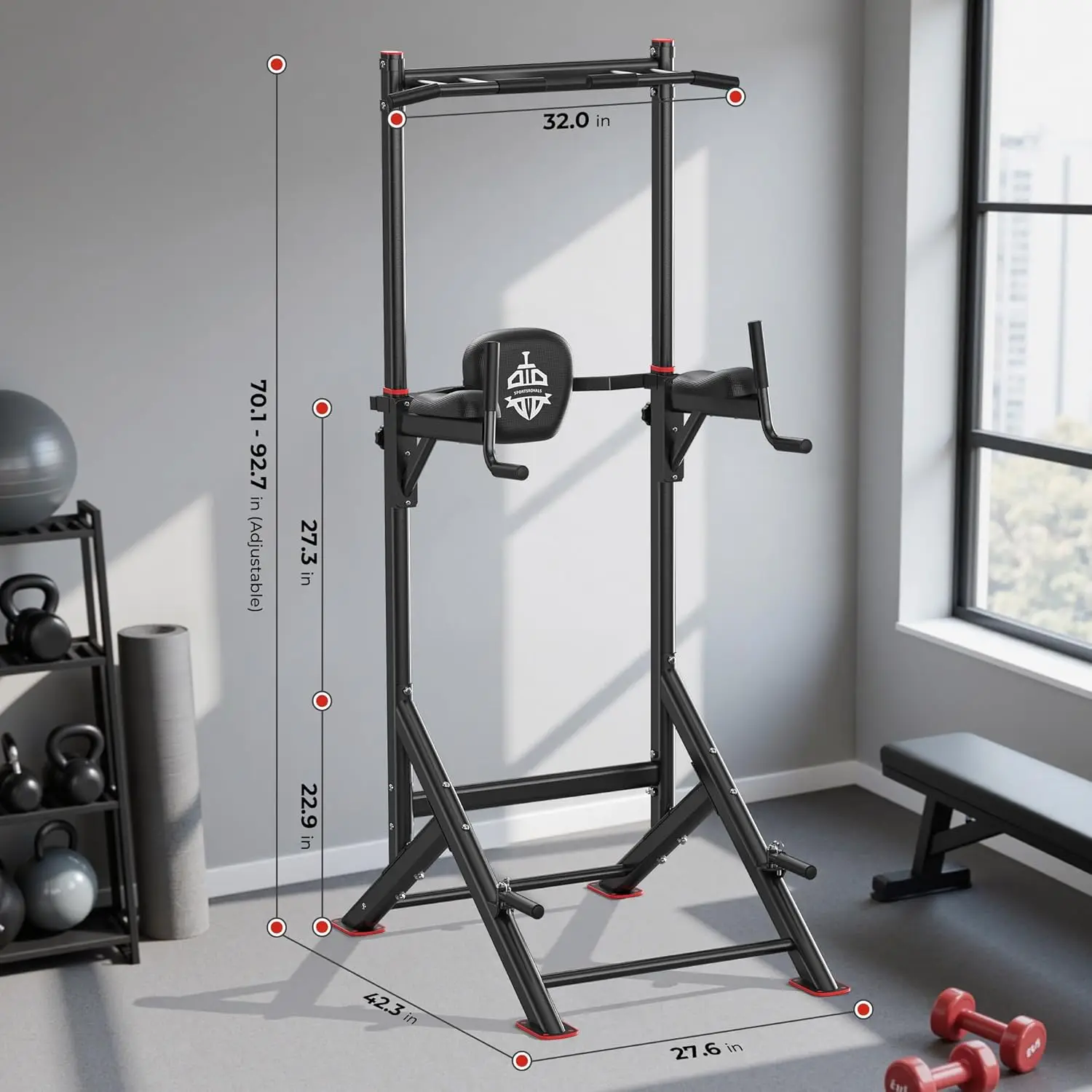 Power Tower Pull Up Station 5