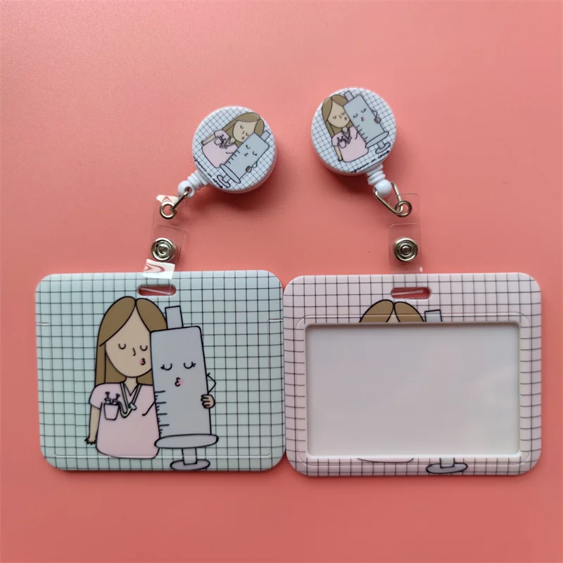 Arzt, Krankenschwester, einziehbarer Schnallen-Clip, Kartenhalter, horizontal, Business-Abzeichen, Rolle, Clip, Karteninhaber, Krankenhausarbeiter, zum Aufhängen, Ausweishalten – Detail 19