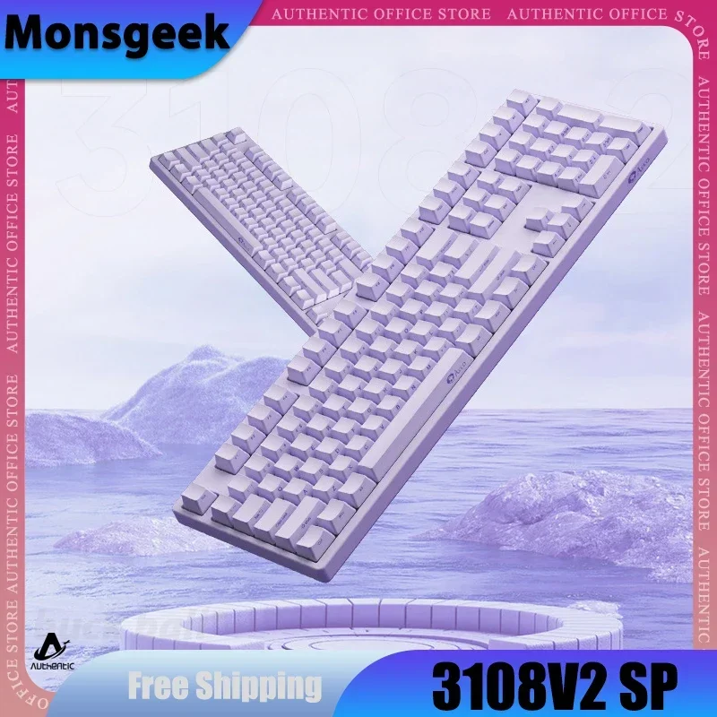 

Monsgeek Akko 3108V2 SP Mechanical Keyboard Keycaps PBT 108 Keys Wired Keyboard Full Key Without Impulse Custom Gamer Keyboard