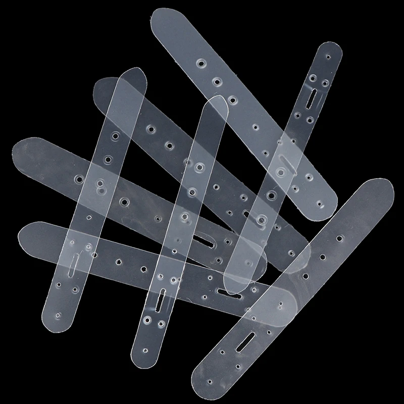 5Pcs/Set Leather Crafts DIY Plastic Leather Belt Buckle Head End Orientate Punch Hole Templates Stencil Tools