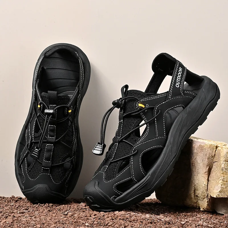 Black 152 standard leather shoes