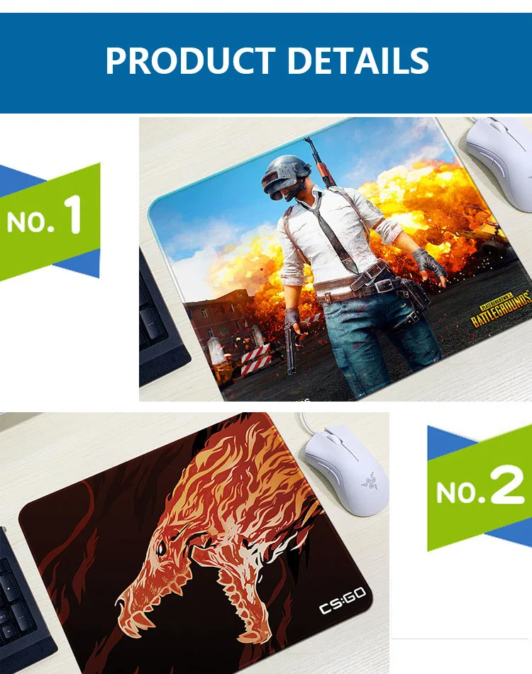Large Gaming Mouse Pad - Premium 4mm Non-slip Rubber Base with Smooth Surface for Precision Control (450x400mm)