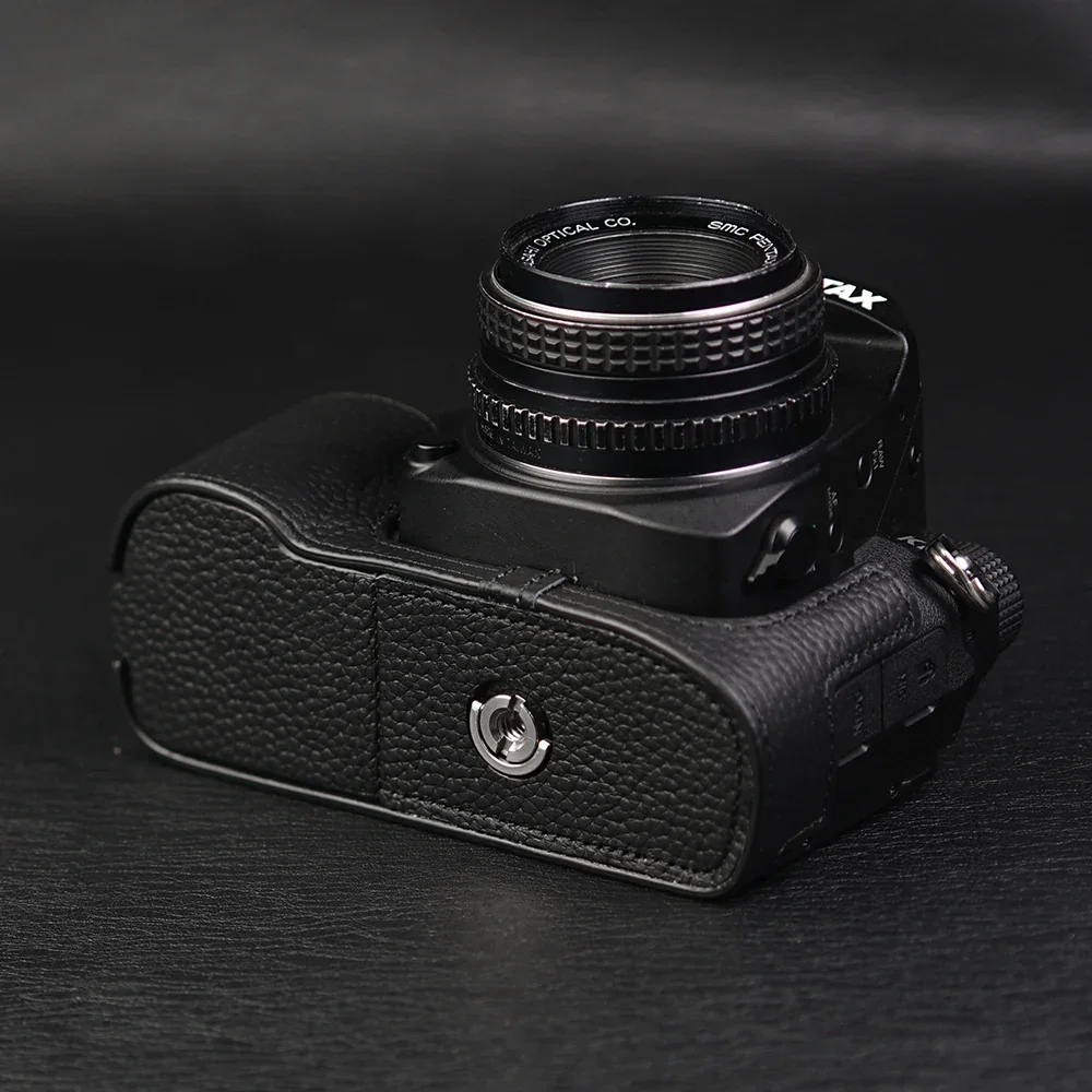 ペンタックス-本革ハーフカメラケース、バッグカバー、17、k1000、k2