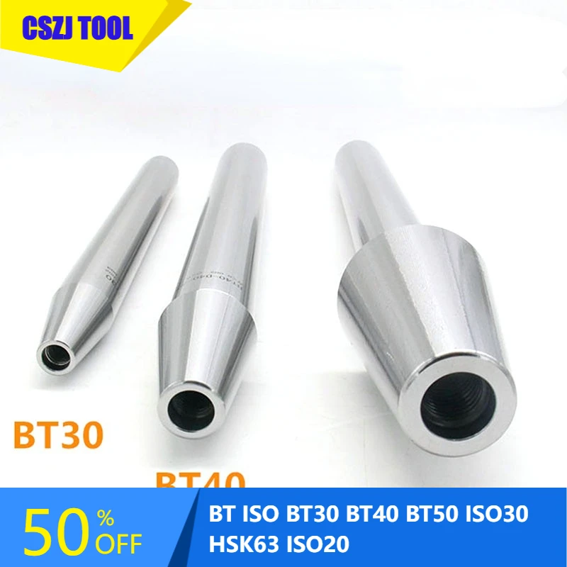 

BT ISO BT30 BT40 BT50 ISO30 HSK63 ISO20 Test Rod Spindle Tool for CNC Machine Lathe Tool Milling Attachment for Mini Lathe