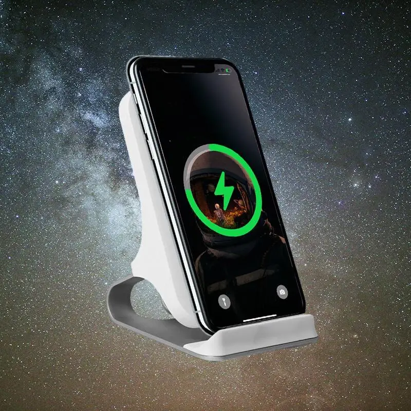 

Only & Home KL-ZJ-02 QI Wireless Metal Cellphone Holder Wireless Charging Stand 15w High Power Fast Charging