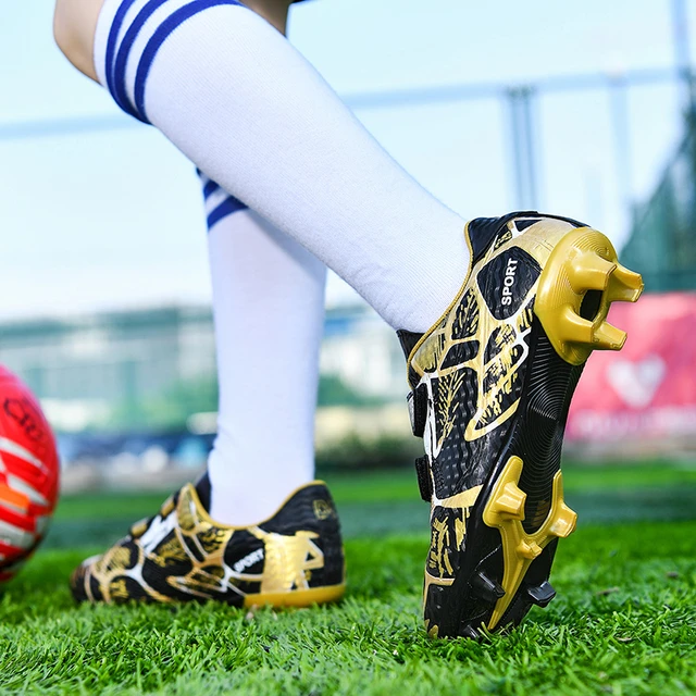 Zapatos de fútbol para niños Botas de fútbol de tobillo alto Tacos de  entrenamiento de hierba Zapatillas deportivas Yj6193