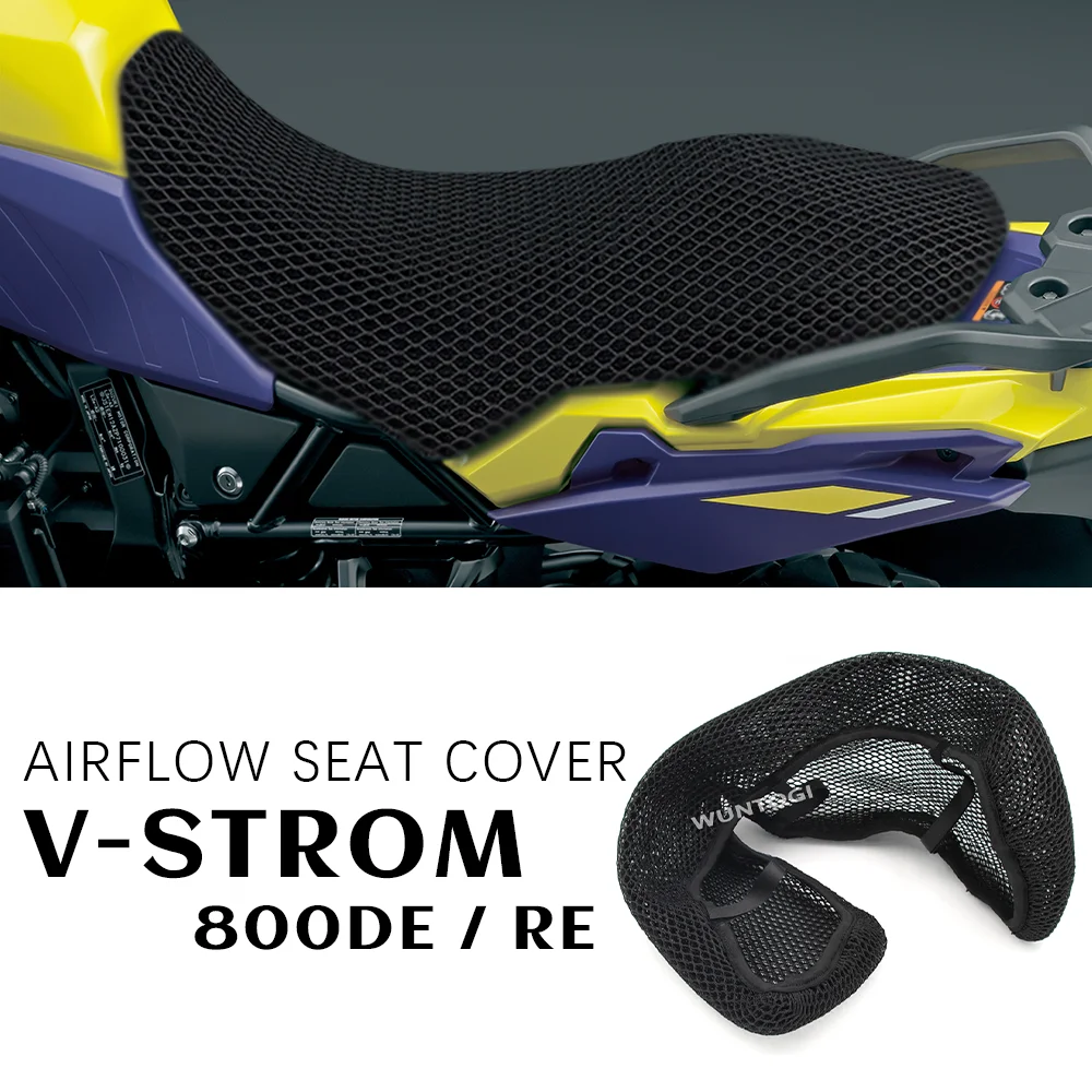 3D Air Flow Seat Cover VSTROM 800 DE RE Seat Protect Cushion for SUZUKI V-STROM 800DE V STROM 800RE Accessories Motorcycle