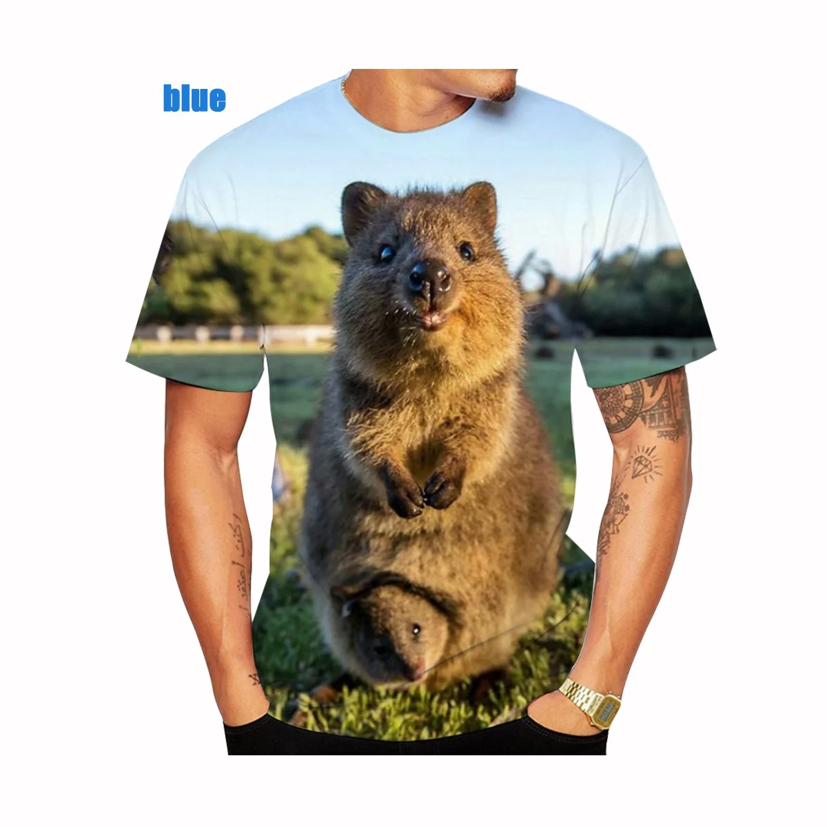 2022 New Fashion Animal Wombat 3D Print Women and Men