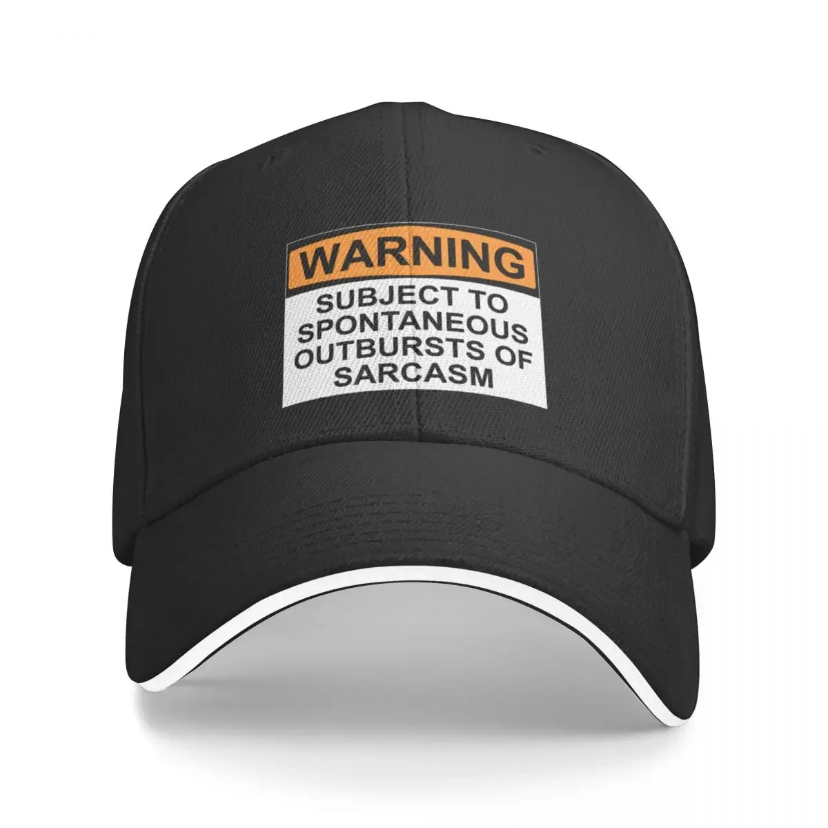 

WARNING: SUBJECT TO SPONTANEOUS OUTBURSTS OF SARCASM Baseball Cap Hood Beach Anime Mens Tennis Women's