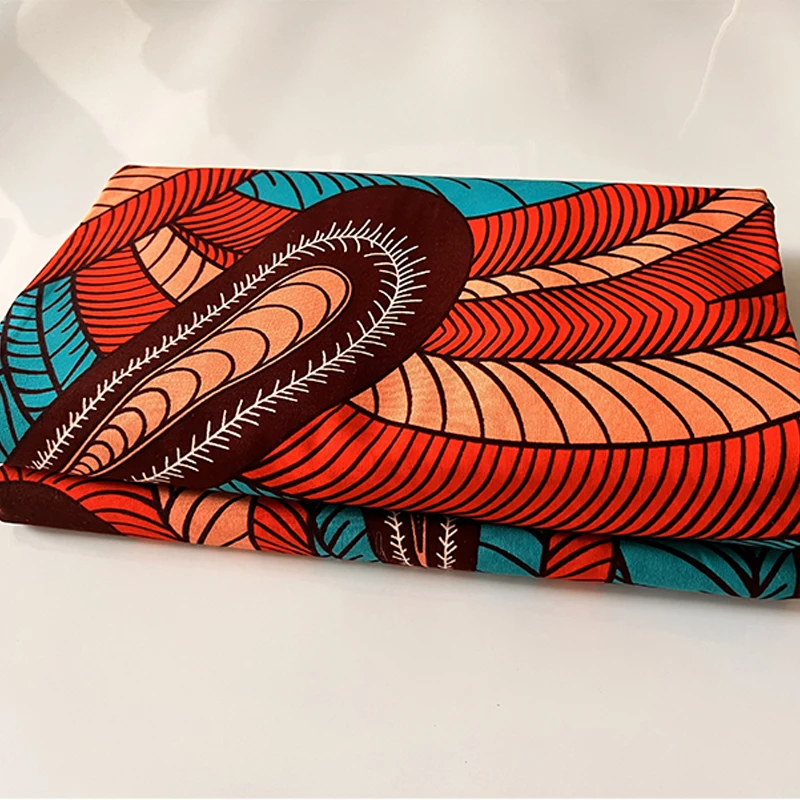 2024 Holland wax fabrics African style Ghana real wax 100% cotton 2020 new style high quality 6 yards 3