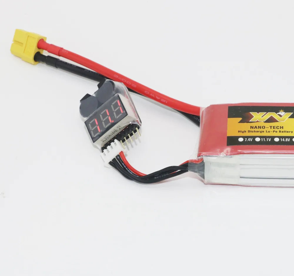 Testeur de batterie Lipo 1-8s avec alarme basse tension pour modélisme