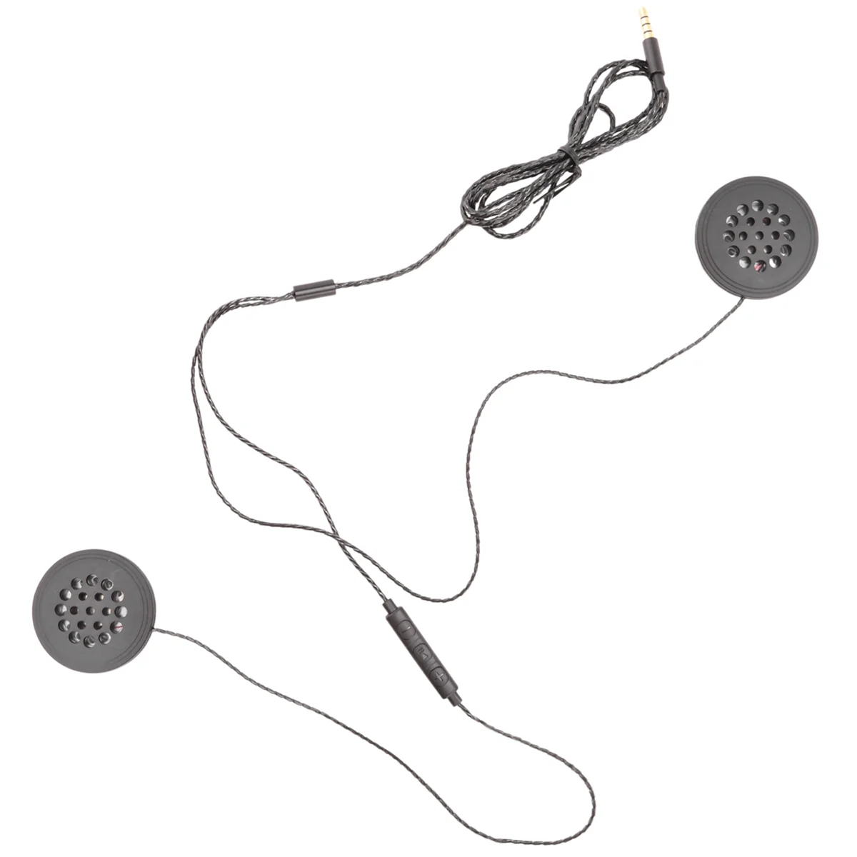 BAAU 3X Motorcycle Helmet Headset Speakers 3.5mm Jack Wired Headphones Earphone Headphone with HD Microphone