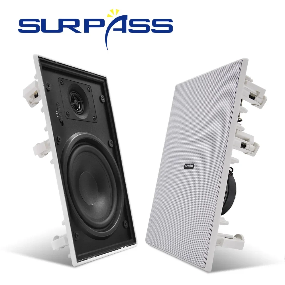 Rectangular Ceiling Speaker 6inch 40W Passive Coaxial In Ceiling