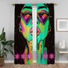 Abstract Woman Psychedelic Manda Shades Curtains for Living Room Curtain Blinds Partition Halloween Decoration Tulle for Bedroom 3