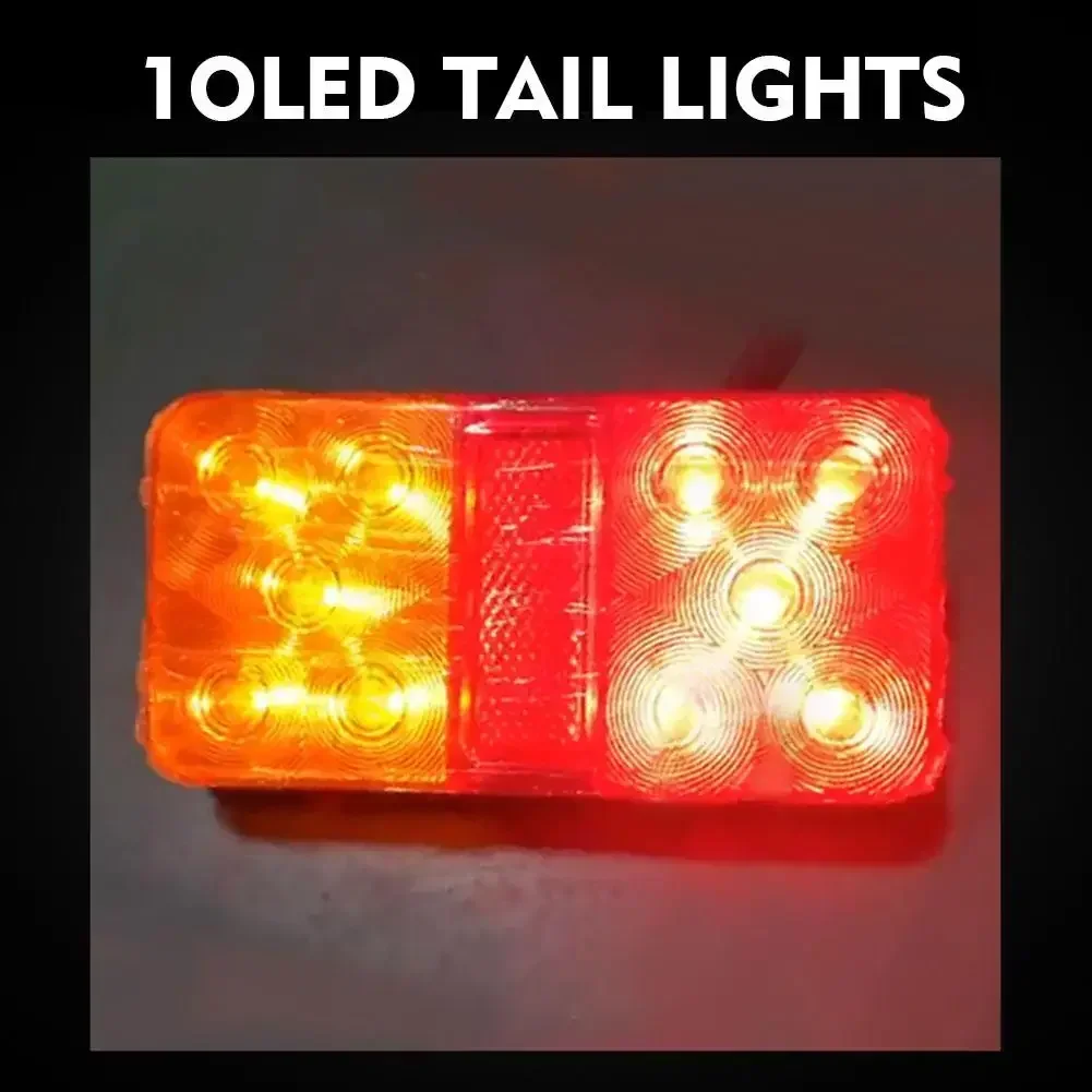 1/2Pcs Rear Tail Lights Lamps Truck Side Light 30W 12V Waterproof Super Bright Tail Signal Light Rear Indicator Lamp Accessories