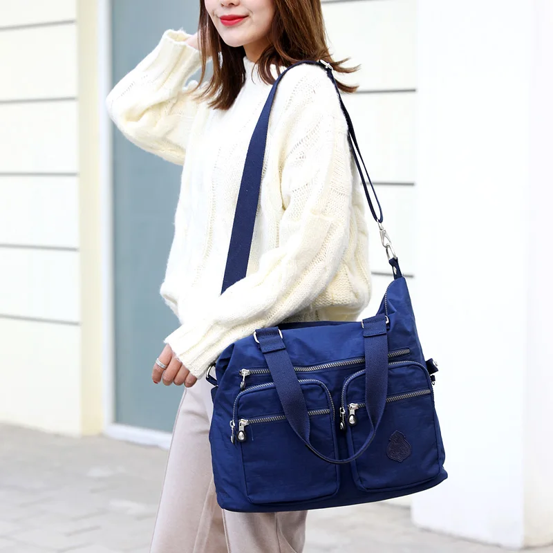 Large Capacity Women's Shoulder Bags Waterproof Nylon Cloth Shopping Bags Female High-quality Crossbody Bag Top-Handle Bags