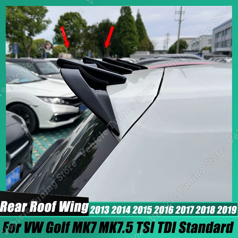 차량용 리어 트렁크 스포일러, VW 골프 MK7 MK7.5 TSI TDI 표준 2013-2019, ABS 플라스틱 윙 립