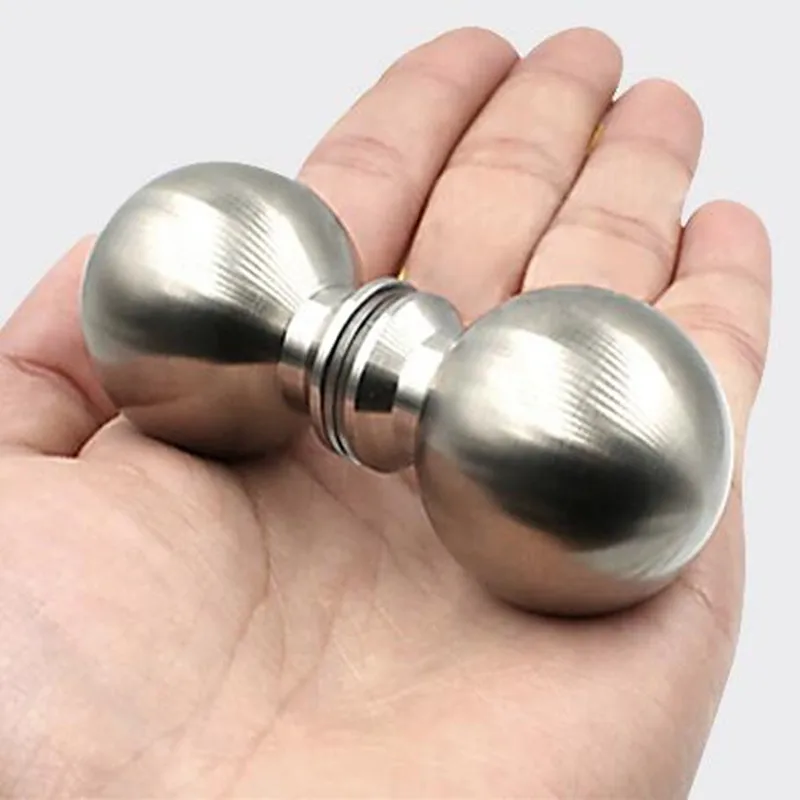 Stainless Steel Glass Door Handle Solid Single Hole Bathroom Shower Door Knob Drawer Pulls Furniture Hardware 1pcs door handles shower handle shower handles