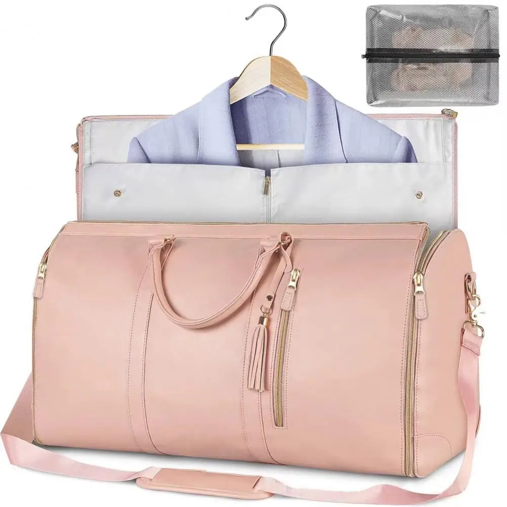Travel Garment Bag Waterproof Business Suit Travel Bag with Shoe Pouch Duffel Bag for Carry-on Garment with Handle Zipper 5