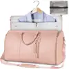 Travel Garment Bag Waterproof Business Suit Travel Bag with Shoe Pouch Duffel Bag for Carry-on Garment with Handle Zipper 5