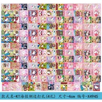 Side Punched Acrylic Notebook DIY Material Accessories Cartoon Characters Sanrio Crayon Shin-shirt Keychain Backpack Pendant