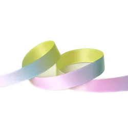 Gradient Rainbow Grosgrain Ribbon for DIY Crafts and Party Decor - 5 Yards (38mm rainbow)