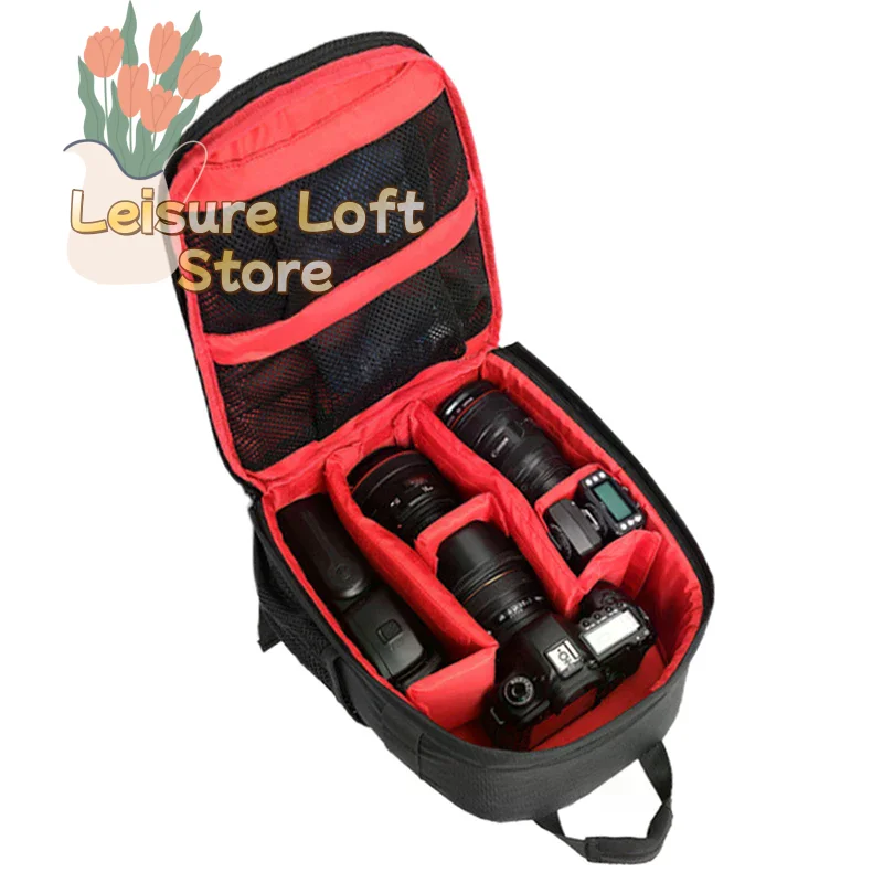 Zaino impermeabile per fotocamera DSLR: borsa SLR imbottita, fotografia all'aperto e custodia da viaggio - immagine 2