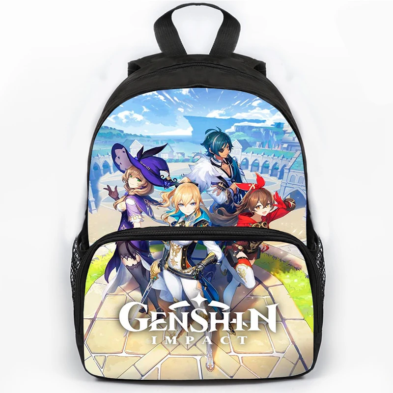 

Anime Genshin Impact Hu Tao Xiao Backpack Cute Manga Students Backpack Travel School Bags Back Bag Pack For Girls Boys Teenager