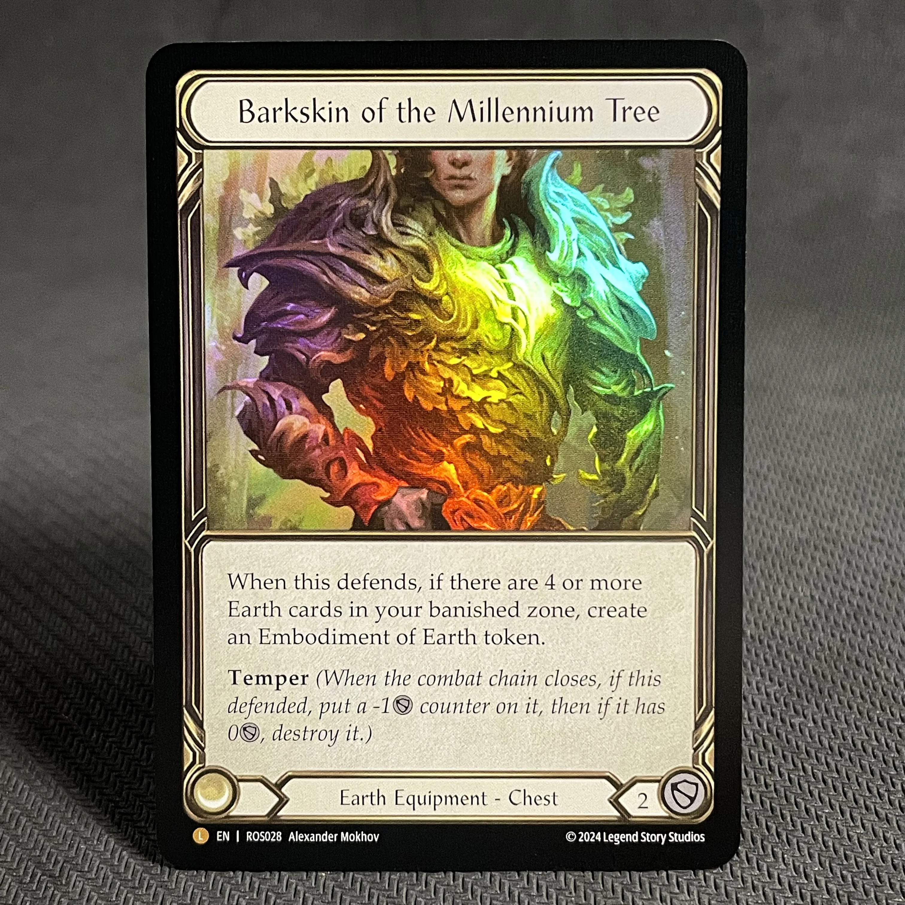 FAB Card Rainbow Foil Proxy Cards Blood Splattered Vest Command