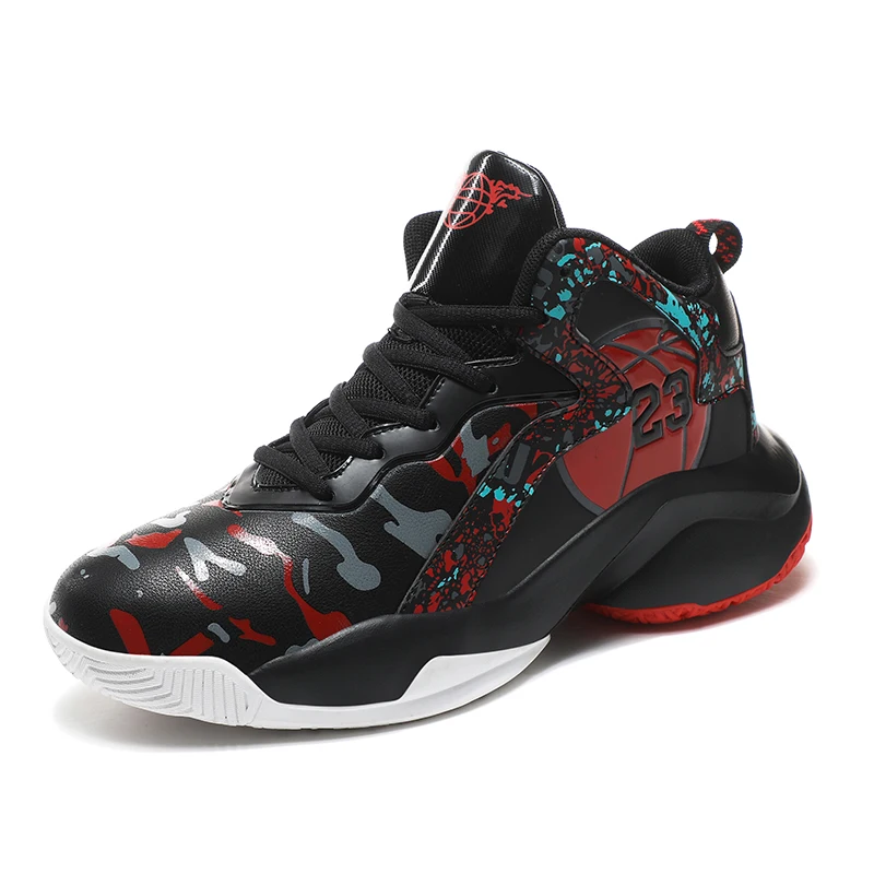 

2024 Men's Basketball Shoes Leather Anti-slipper Sneakers Cushioning Unisex Women Training Sneakers Footwear Casual Sports Shoes