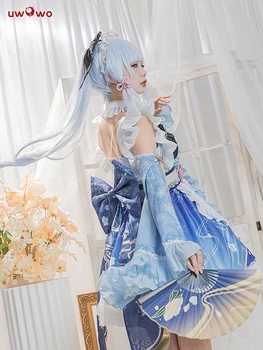 In Stock UWOWO Ayaka Cosplay Maid Costume Genshin Impact Cosplay Maid Dress Maid Ver Kamisato