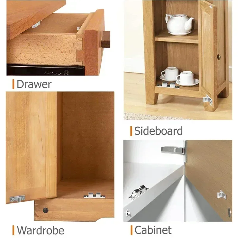 Door Latch Cabinet Lock 5/1pcs Furniture Door Ball Latch Brass Double Roller Spring Ball Catch Latches Cabinet Closet Door Adjustable Tension Latch