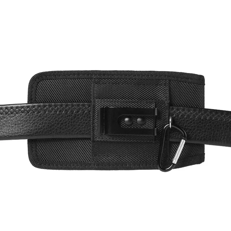 Cell Phone Holster Vertical Nylon Belt Clip Case Wallet Card Holder Pouch for iphone Samsung 4.0 to 6.7 inch Phone