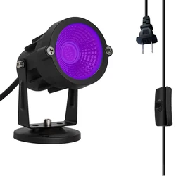 Vibrant 10W 30W UV Blacklight for Halloween Decor and Fluorescent Art (Purple Light Color)